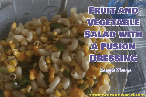 Fruit and Vegetable Salad with a Fusion Dressing