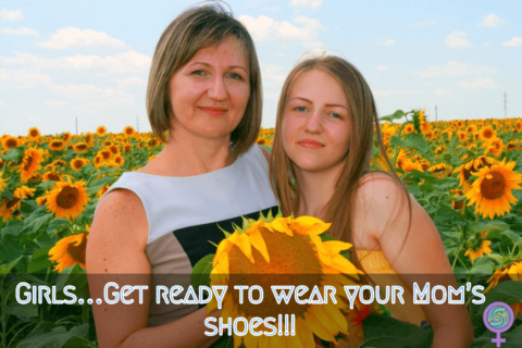 Girls…Get ready to wear your Mom’s shoes!!!