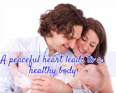A peaceful heart leads to a healthy body