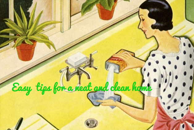 Easy  tips for a neat and clean home