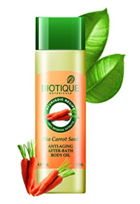 Biotique Bio Carrot Seed Anti-Aging After Bath Body Oil 